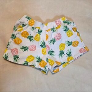 Janie & Jack Pineapple Print Shorts Summer‎ Vacation Resortwear Size 7